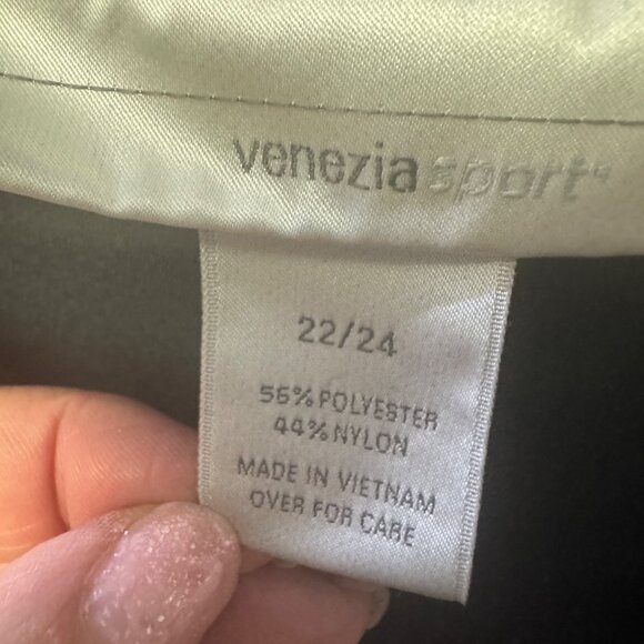 Venezia Sport 22/24 Women Black Full Zip Jacket Pants Set Pink Stitching - Picture 4 of 9